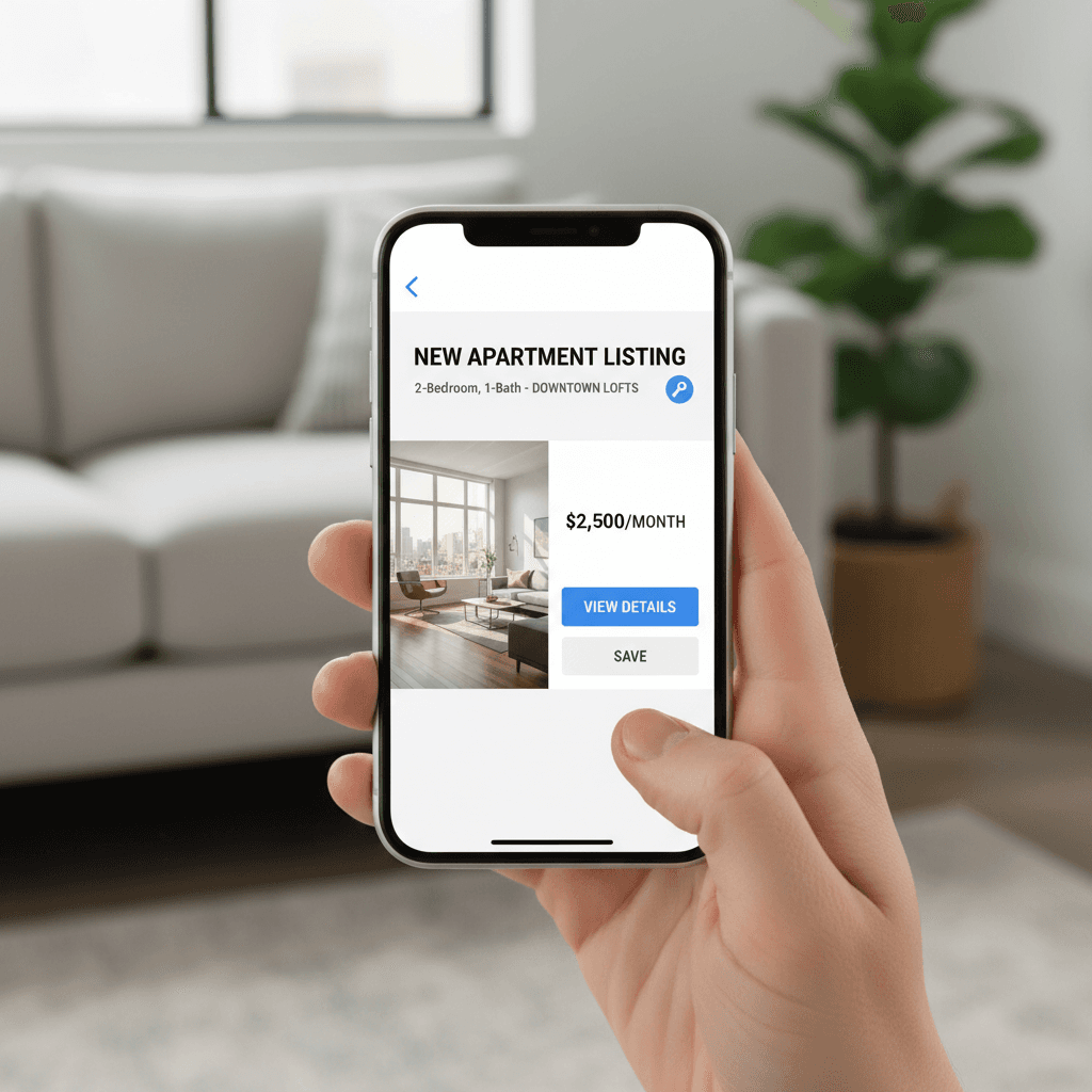 Real-time apartment alerts